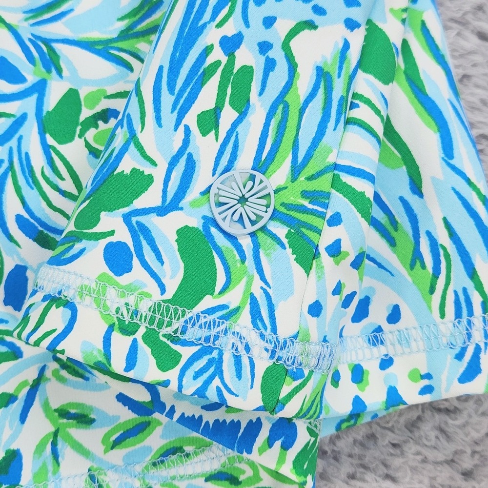 Lilly Pulitzer Luxletic Aila Skort Womens XL Blue Dandy Lions Golf UPF 50+ NEW - Picture 7 of 14